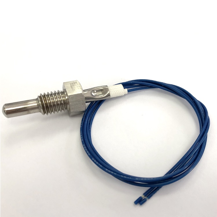 Thread head shell temperature sensor